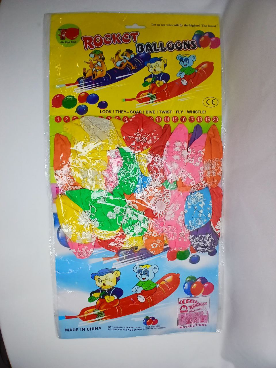 بادکنک۴۰تایی گل دار آیتم محصول 2223