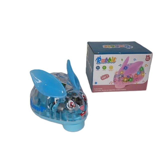 خرگوش نشسته شفاف