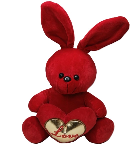 عروسک خرگوش عاشق ۲۶ قرمز