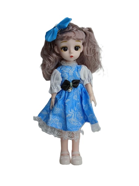 عروسک مفصلی دامن گل‌دار