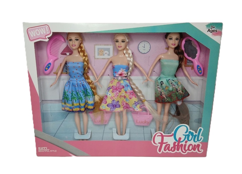 باربی ۳تایی مفصلی مدل گوشتی