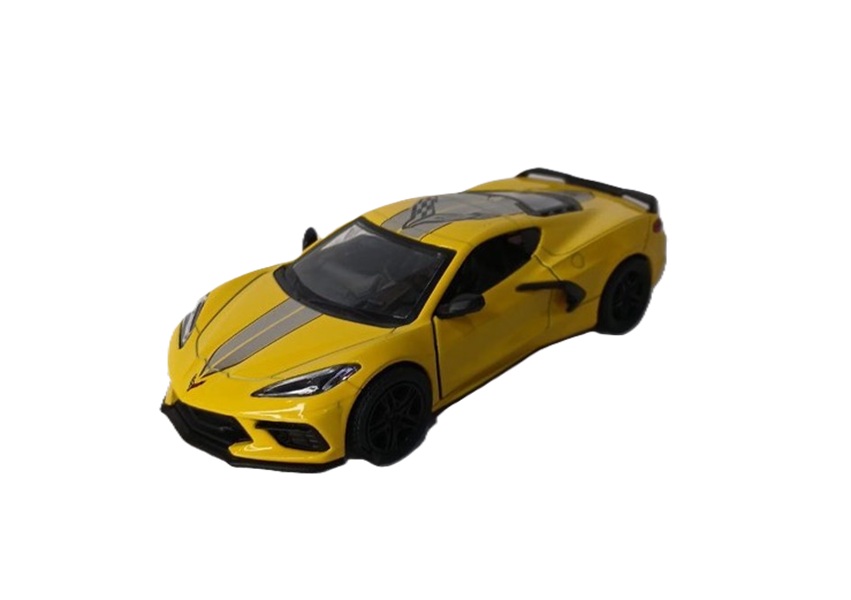 کینسمارت شورلت کوروت مدل KT5432 – ماشین فلزی عقب‌کش با در بازشو