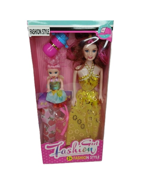 باربی با بچه و شیشه